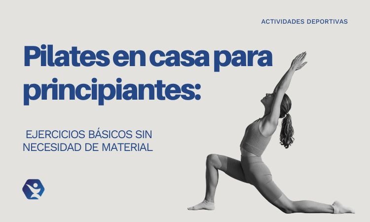 Mujer haciendo ejercicios de pilates para principiantes en casa