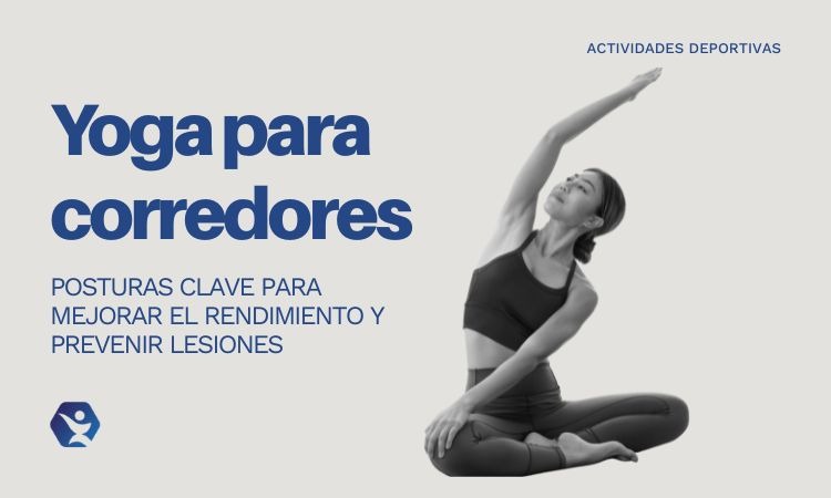 Corredor practicando yoga para corredores en una postura de apertura de cadera.